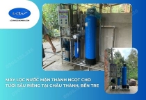 Máy Lọc Nước Mặn Thành Ngọt Cho Tưới Sầu Riêng Tại Châu Thành, Bến Tre