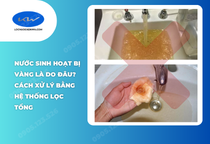 Nước sinh hoạt bị vàng là do đâu? Cách xử lý bằng hệ thống lọc tổng