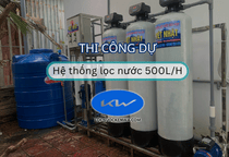 Thi công dự án hệ thống lọc nước 500L/H
