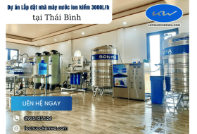 Dự án Lắp đặt nhà máy nước ion kiềm 3000L/h tại Thái Bình