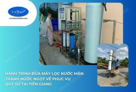 Hành Trình Đưa Máy Lọc Nước Mặn Thành Nước Ngọt Về Phục Vụ Quý Sư Tại Tiền Giang