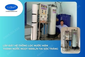 Lắp Đặt Hệ Thống Lọc Nước Mặn Thành Nước Ngọt 1000L/H Tại Sóc Trăng
