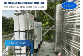 Thi Công Lọc Nước Tinh Khiết 4000 Lít/H Cho Nhà Máy Thực Phẩm Hậu Giang