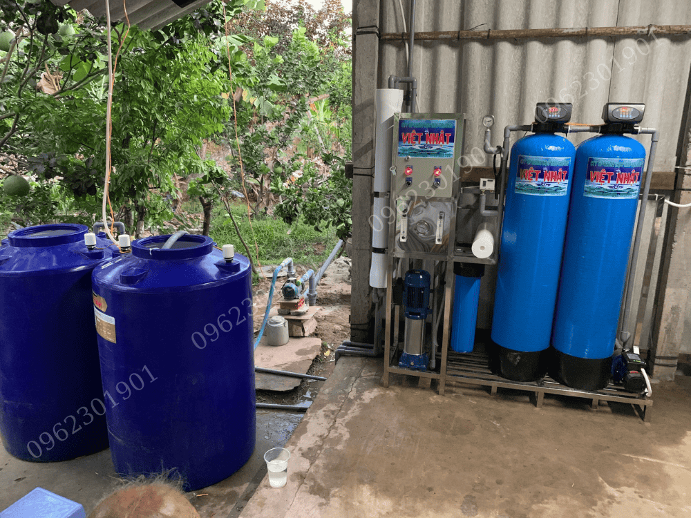 Bình lọc nước composite 2 cột van tự động