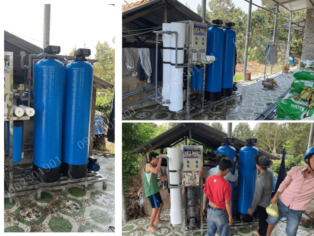 Bình lọc nước composite 2 cột van tự động