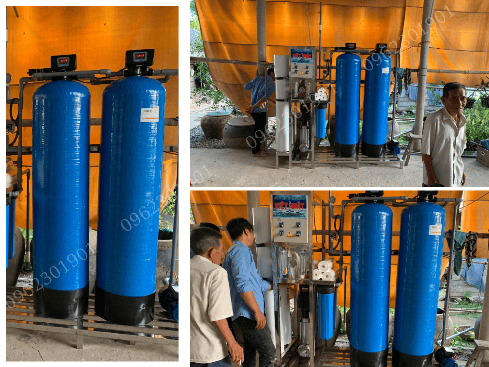 Bình lọc nước composite 2 cột van tự động