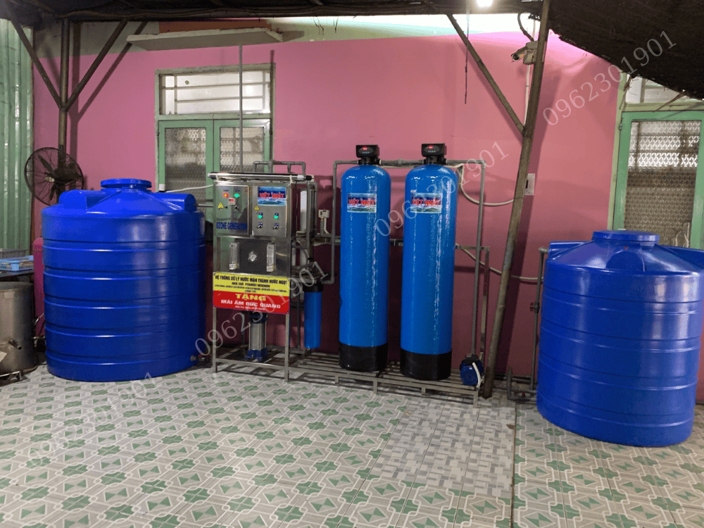 Bình lọc nước composite 2 cột van tự động