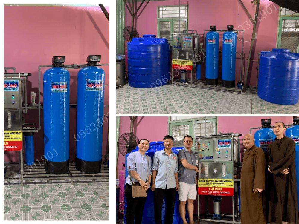 Bình lọc nước composite 2 cột van tự động