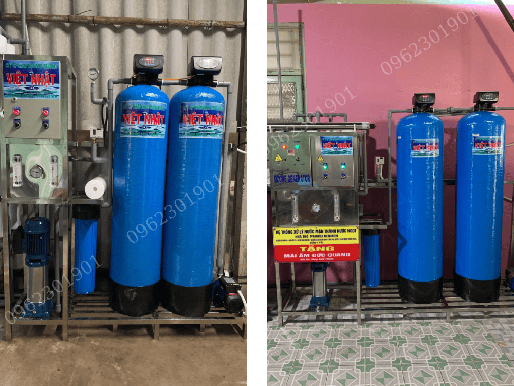 Bình lọc nước composite 2 cột van tự động