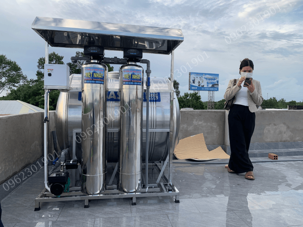 Bình lọc nước tổng sinh hoạt 2 bình inox 304 