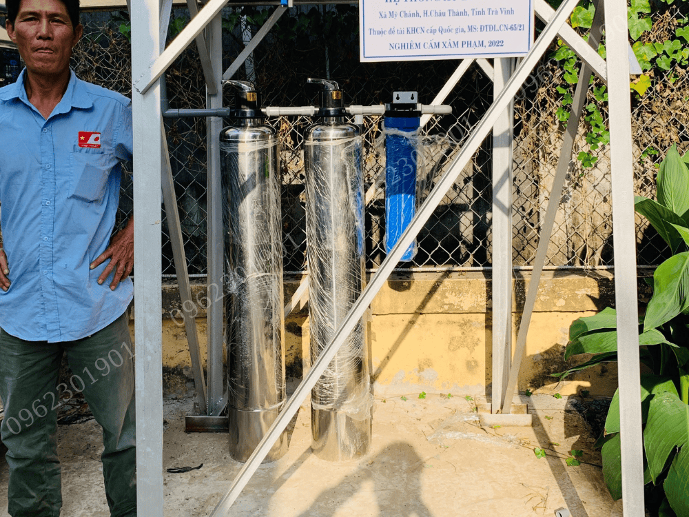 Bình lọc nước tổng sinh hoạt 2 bình inox 304 