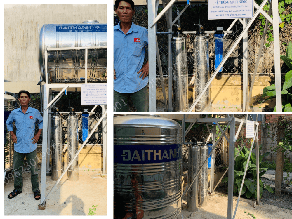 Bình lọc nước tổng sinh hoạt 2 bình inox 304 