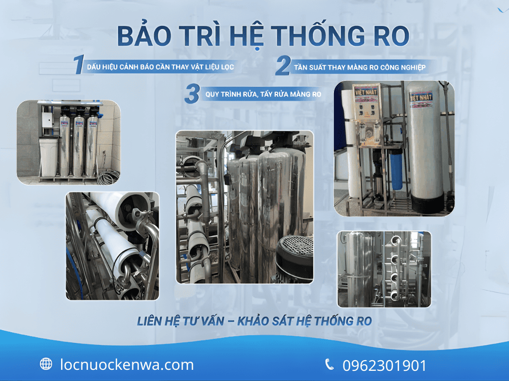 Chi phí bảo trì hệ thống lọc nước công nghiệp