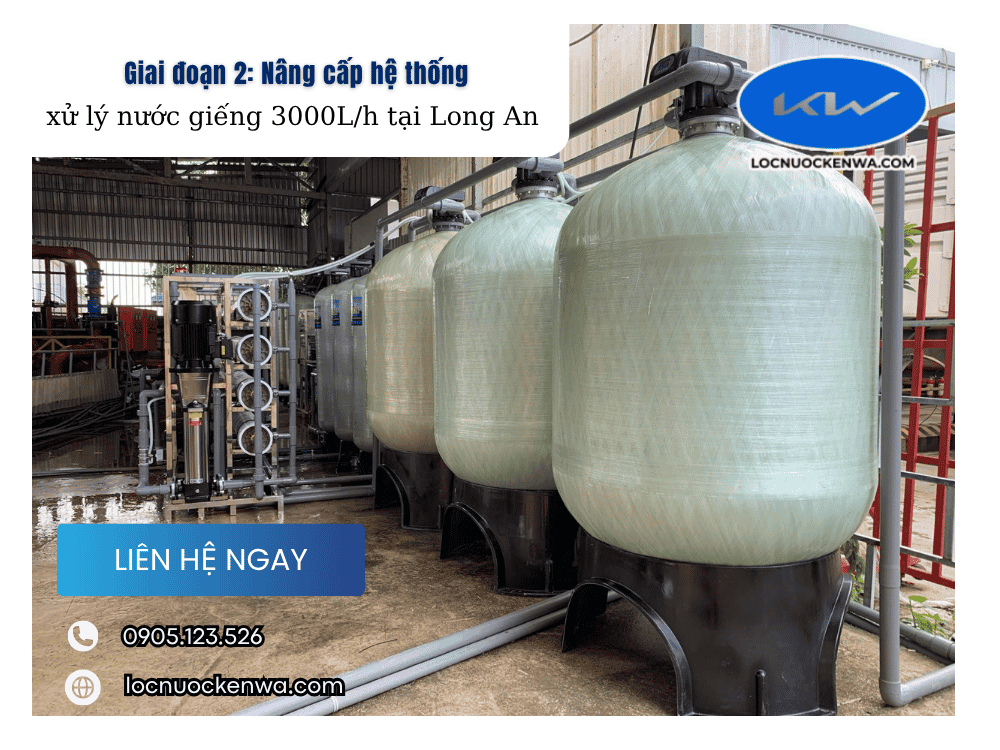 Lắp đặt hệ thống xử lý nước 10.000Lh tại Long An