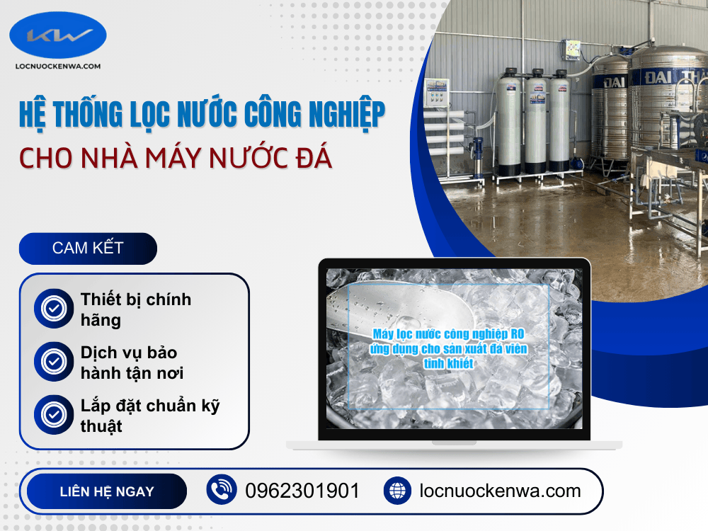 lọc nước cho nhà máy nước đá