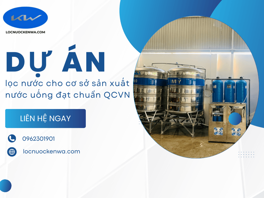 Dự án lọc nước cho cơ sở sản xuất nước uống