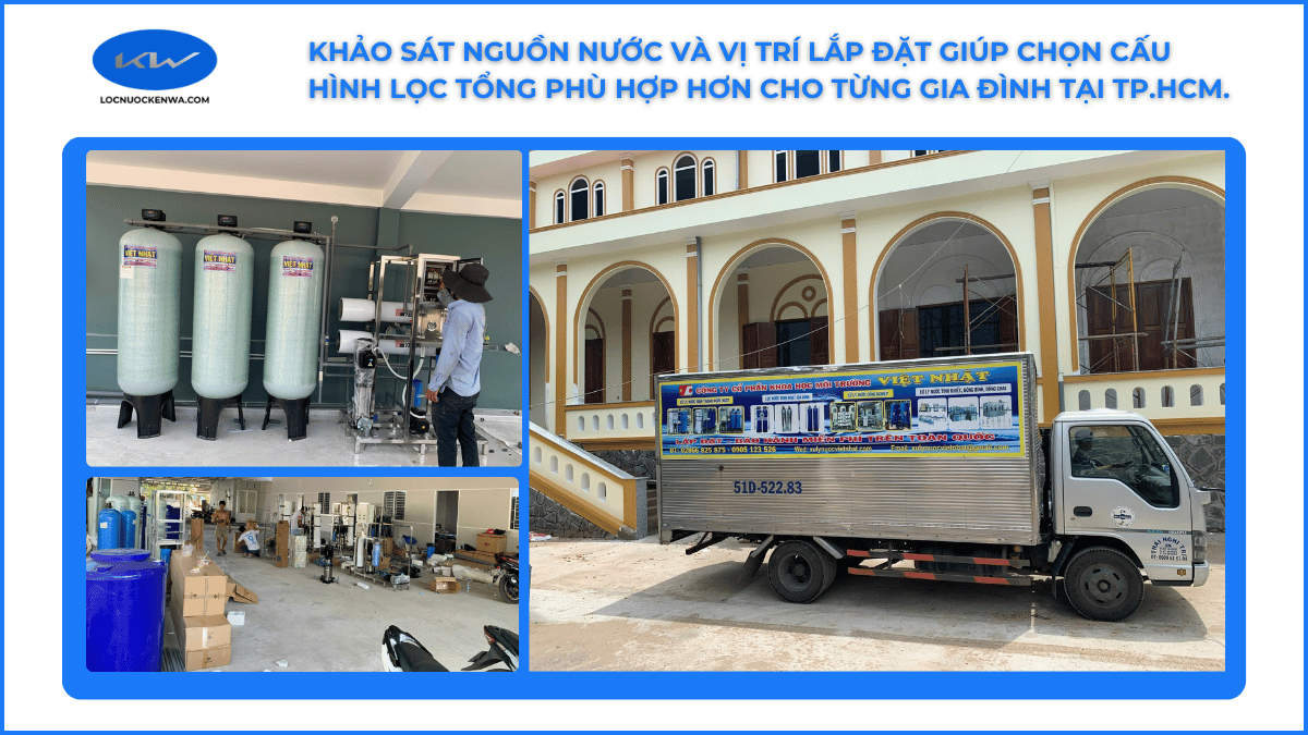 Lắp đặt lọc tổng sinh hoạt tại TP.HCM cho nhà phố