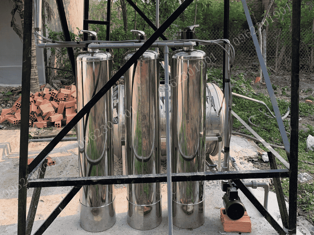 Hệ thống lọc tổng 3 bình inox 304