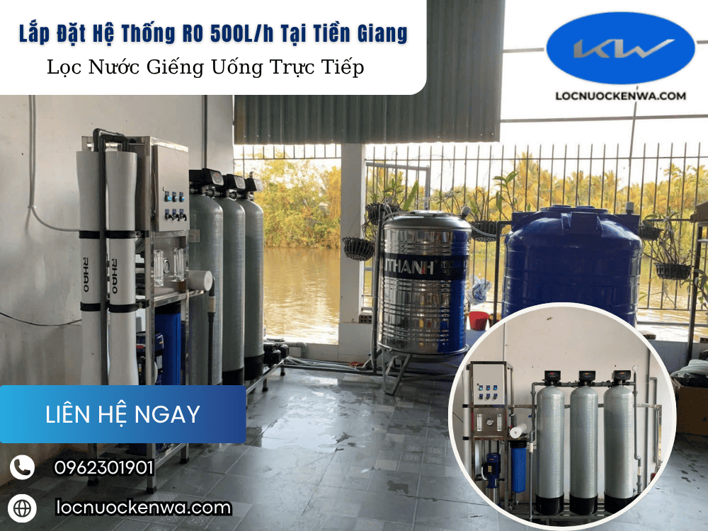 Lắp Đặt Hệ Thống RO 500L/h Tại Tiền Giang