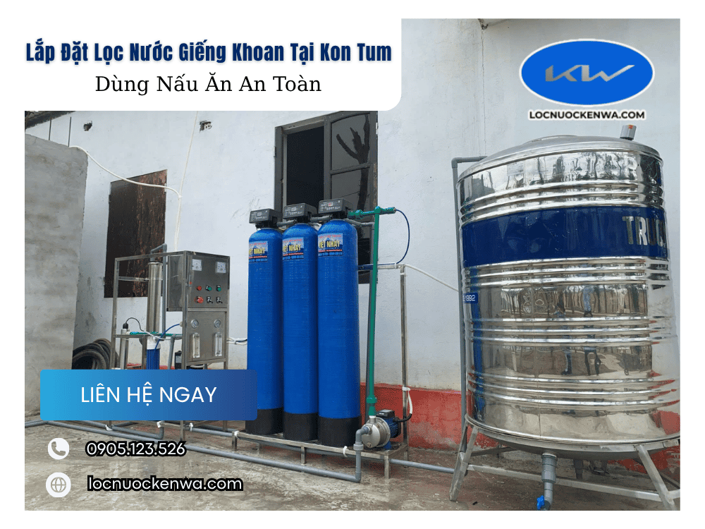 xử lý nước giếng khoan tại Kon Tum