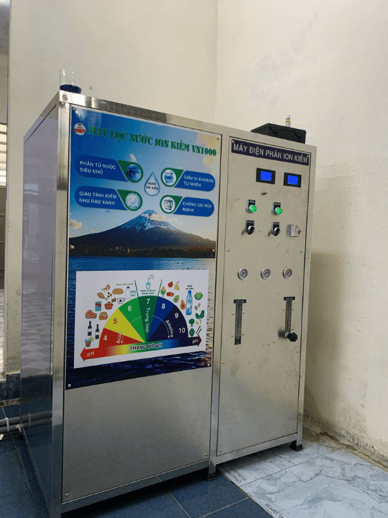 Lắp Đặt Nhà Máy Nước Ion Kiềm 1000L Tại Vĩnh Long