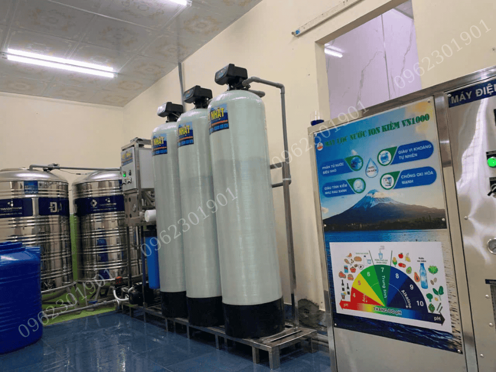 hệ thống lọc nước sản xuất đóng chai