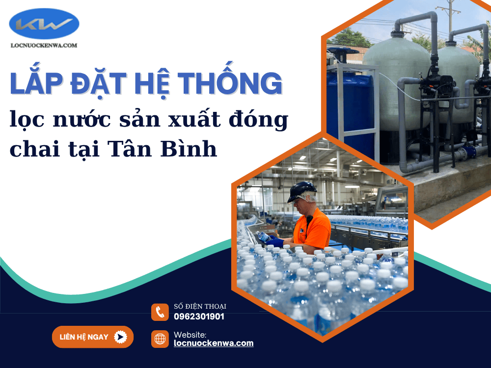 Lắp đặt hệ thống lọc nước sản xuất đóng chai tại Tân Bình