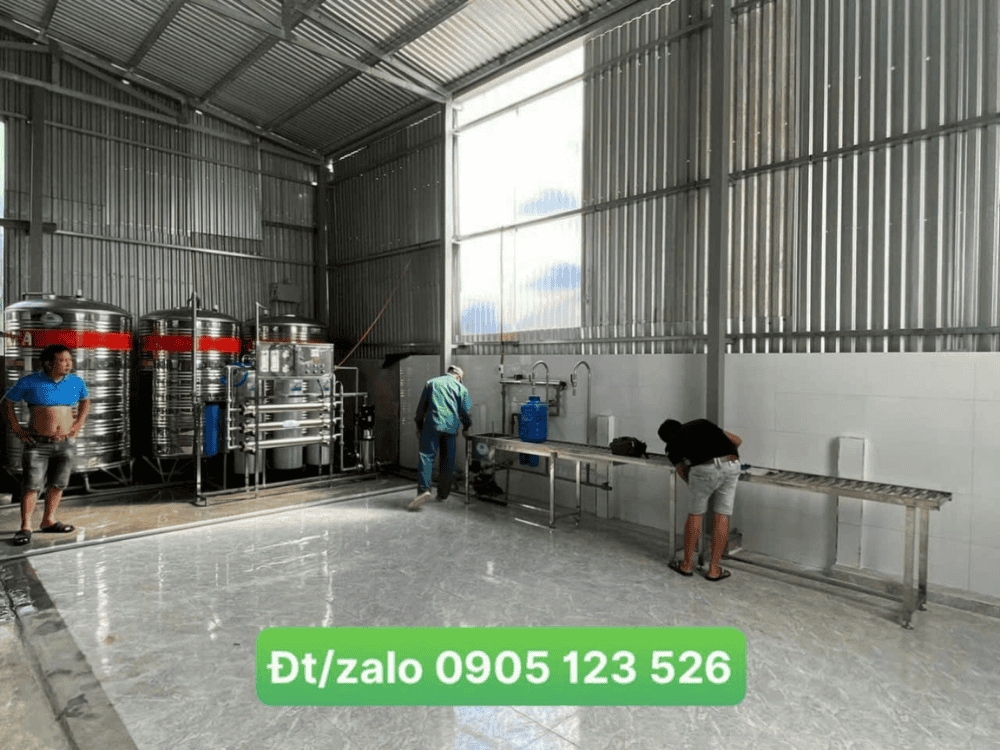 Lắp đặt hệ thống lọc nước sản xuất đóng chai tại Tân Bình