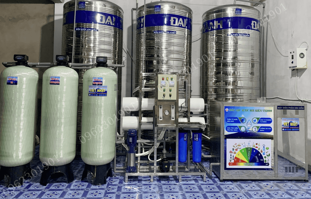 Quy trình lắp đặt máy lọc nước ion kiềm công suất lớn tại Bình Phước