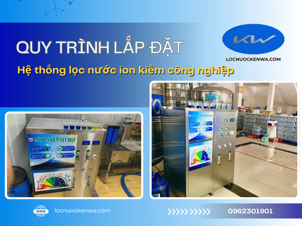Hệ thống lọc nước ion kiềm công nghiệp