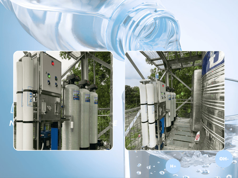Thi Công Lọc Nước Tinh Khiết 4000 Lít/H 