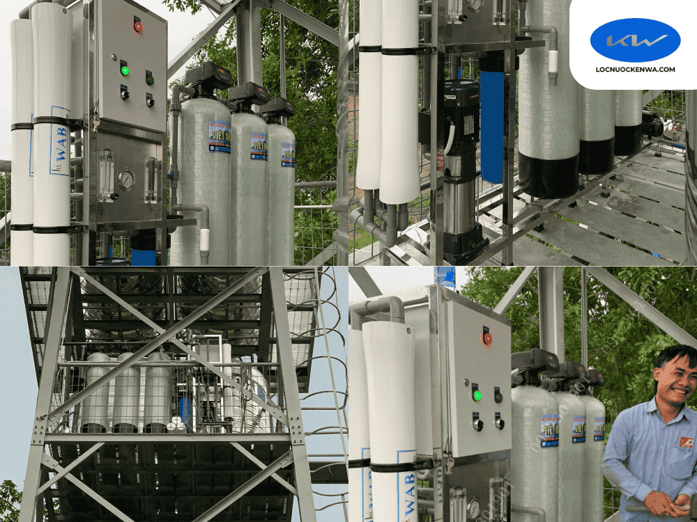 Thi Công Lọc Nước Tinh Khiết 4000 Lít/H 
