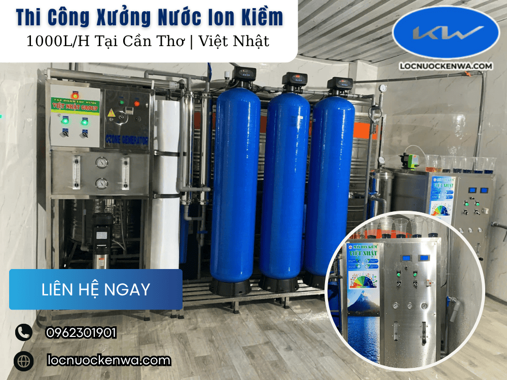 Thi Công Xưởng Nước Ion Kiềm