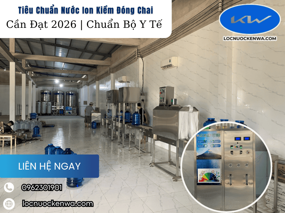 Tiêu Chuẩn Nước Ion Kiềm Đóng Chai 
