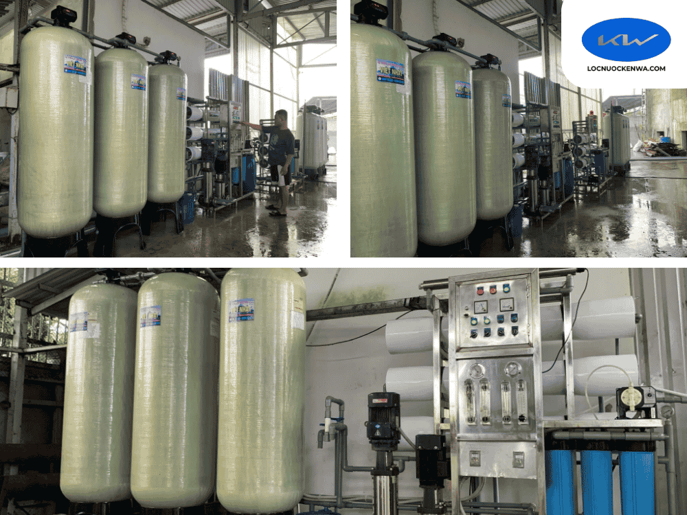  xử lý nước giếng 3000L/h tại Long An