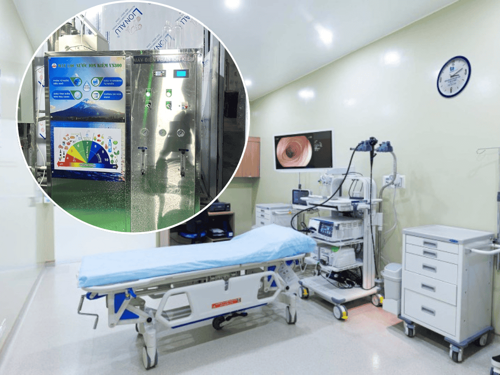 hệ thống lọc nước ion kiềm cho bệnh viện