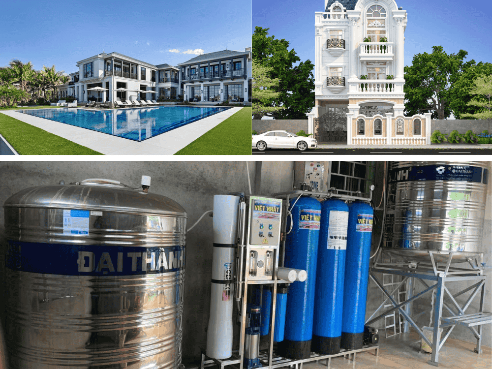 hệ thống lọc nước tổng biệt thự