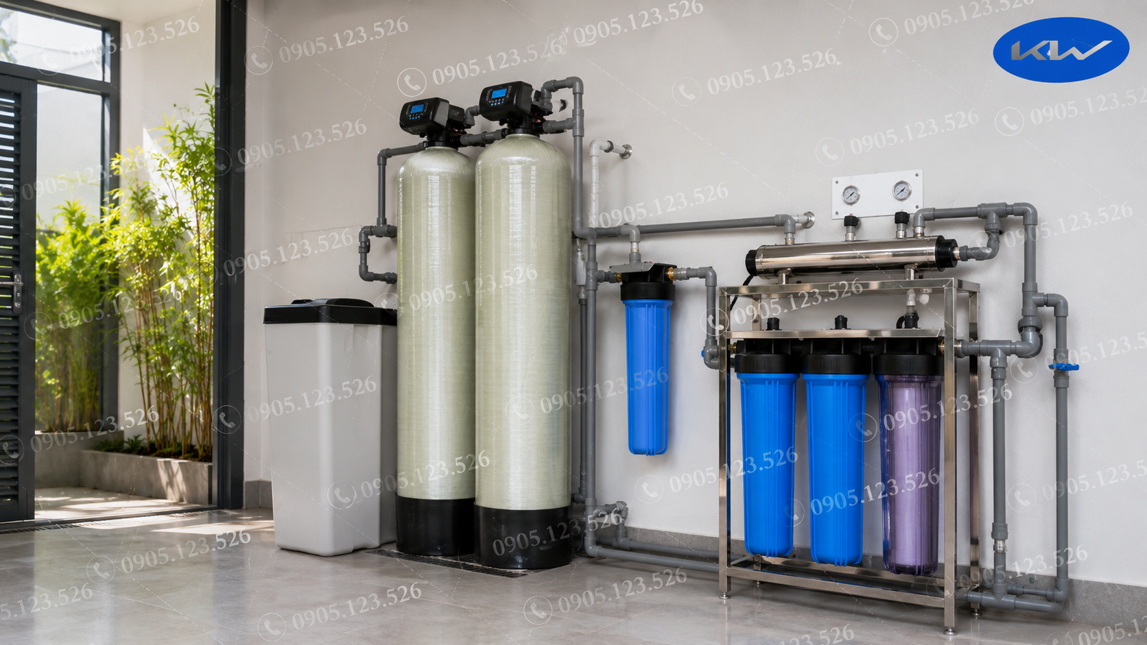 Hệ thống lọc nước gia đình gồm những thiết bị cơ bản