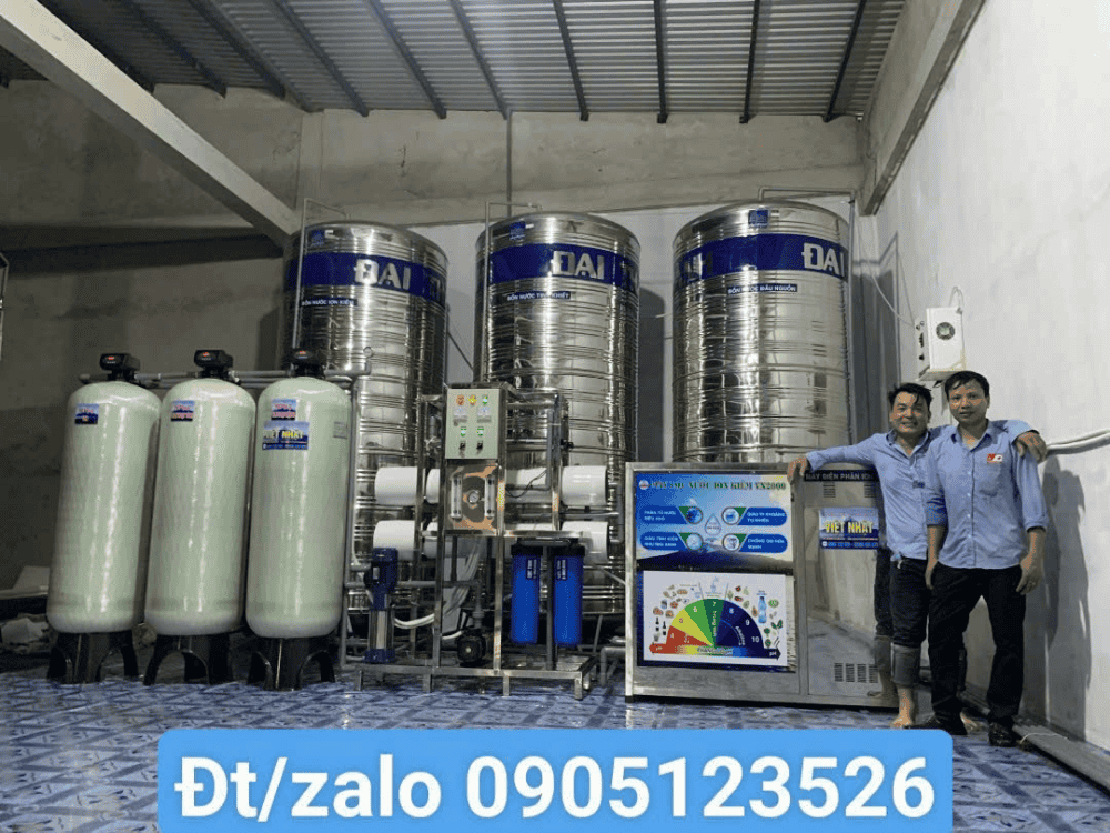 lắp đặt hệ thống ion kiềm công nghiệp