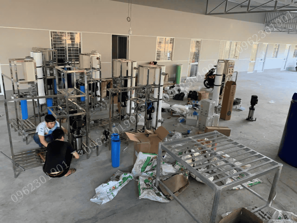 lọc nước cho nhà máy may mặc