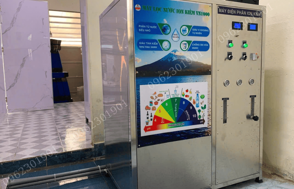 hệ thống lọc nước ion kiềm tại Tân Phú
