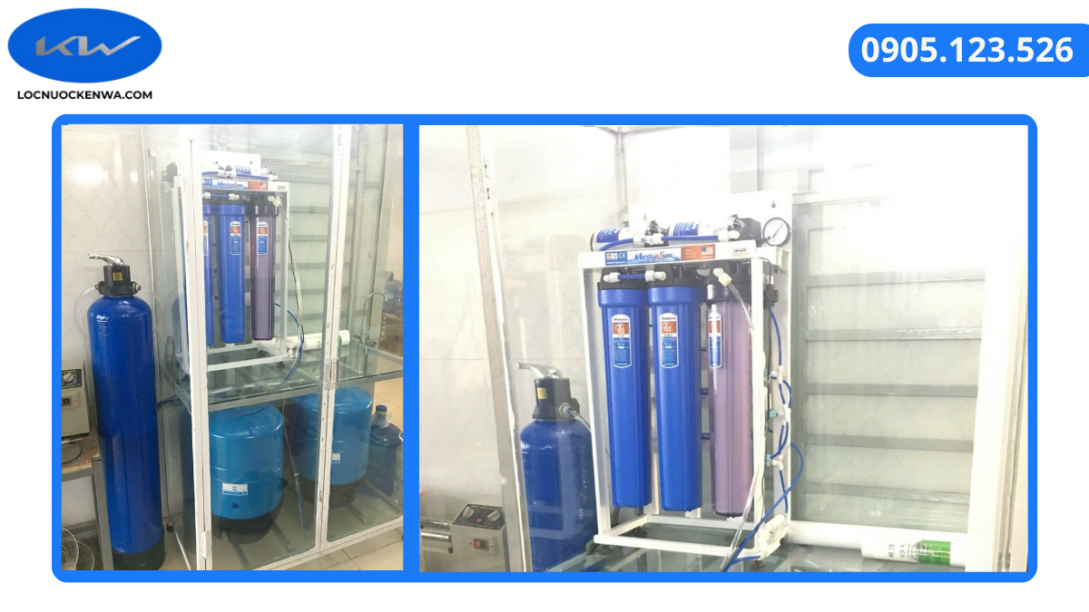 Máy lọc nước uống trực tiếp bán công nghiệp lắp đặt cho xưởng gia công trang sức bạc tại TP.HCM