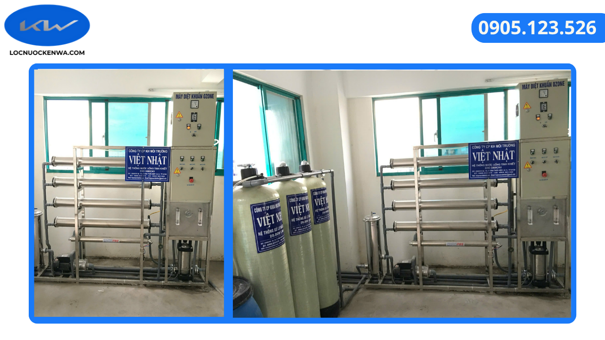 Quy trình lắp đặt hệ thống lọc nước uống cho công ty may