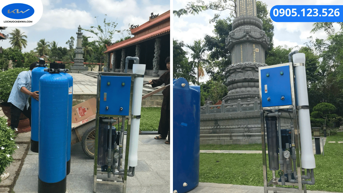 Cấu hình RO cho máy lọc nước uống phục vụ phật tử tại Đồng Tháp