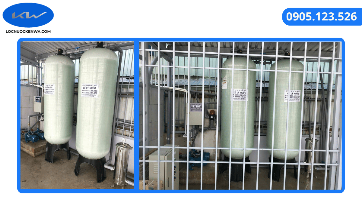 Hệ thống lọc nước giếng công nghiệp cho sinh hoạt tại Bình Chánh