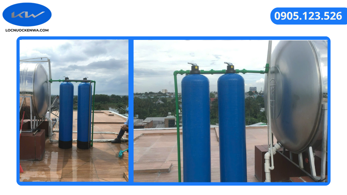 Lắp đặt bình lọc nước giếng tại Củ Chi cho hộ gia đình