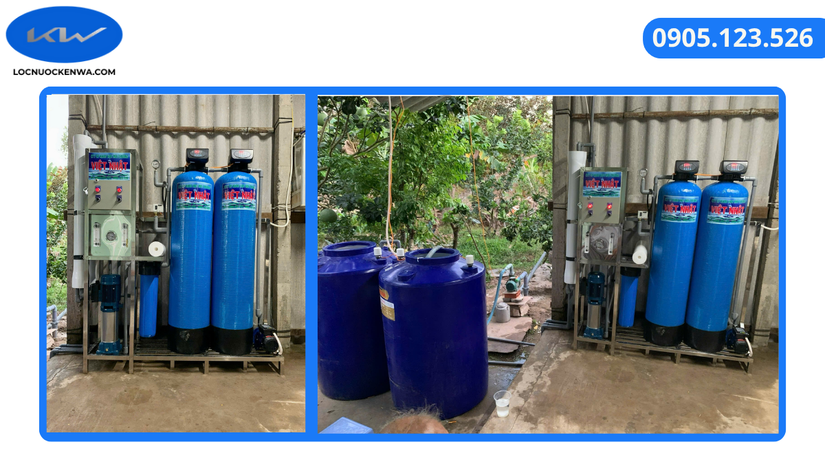 Lắp đặt máy lọc nước mặn thành nước ngọt 400 lít mỗi giờ tại Châu Thành Bến Tre
