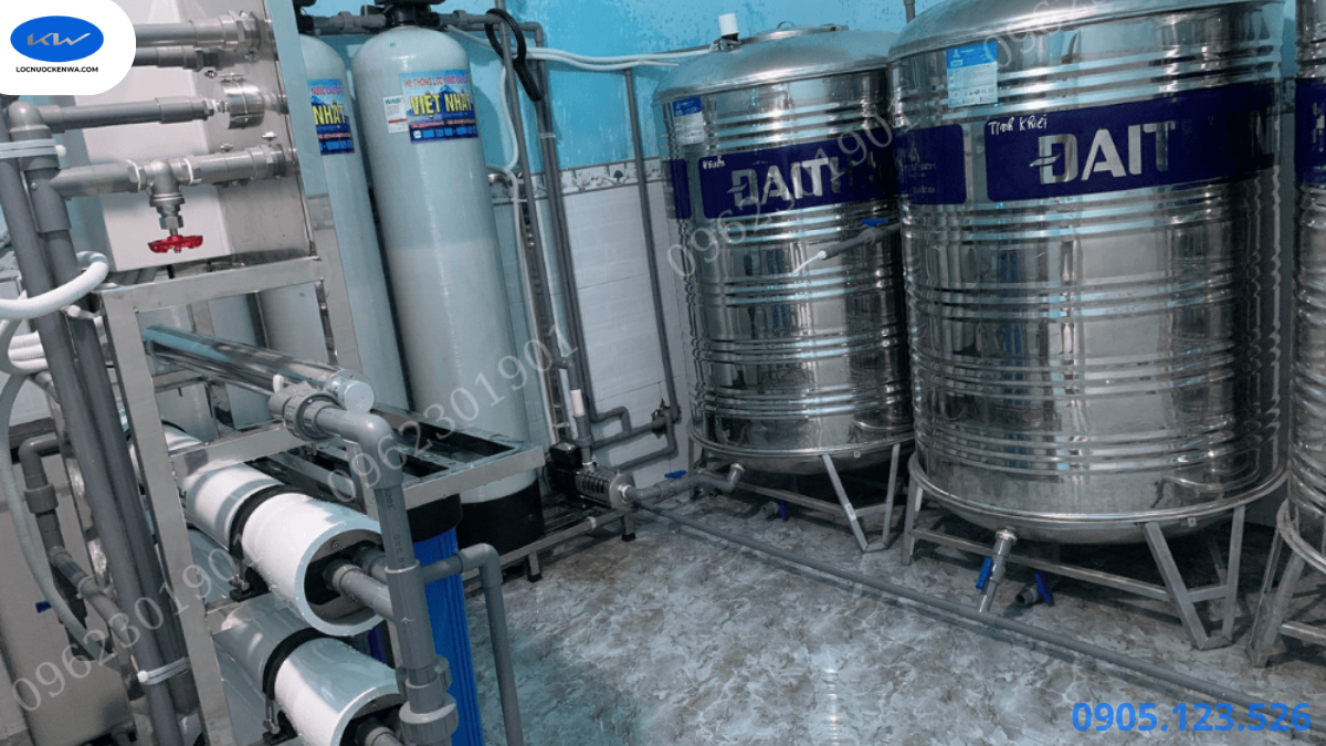 Các dòng máy lọc nước công nghiệp theo công suất 250 500 và 1000 lít mỗi giờ