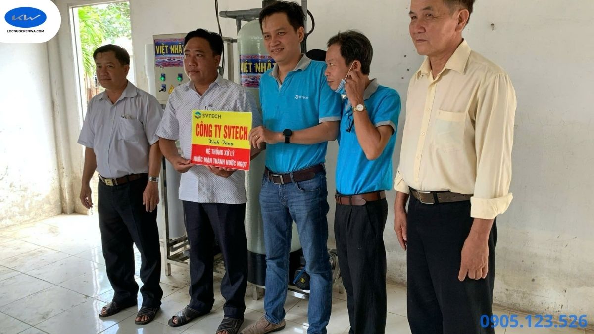 Bàn giao hệ thống lọc nước mặn 10 m³/ngày tại Bình Đại Bến Tre