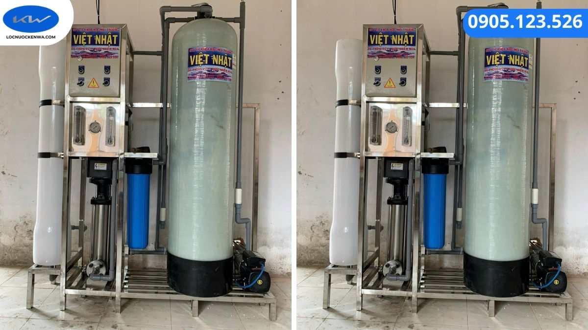 Sơ đồ các công đoạn xử lý nước mặn phục vụ sinh hoạt